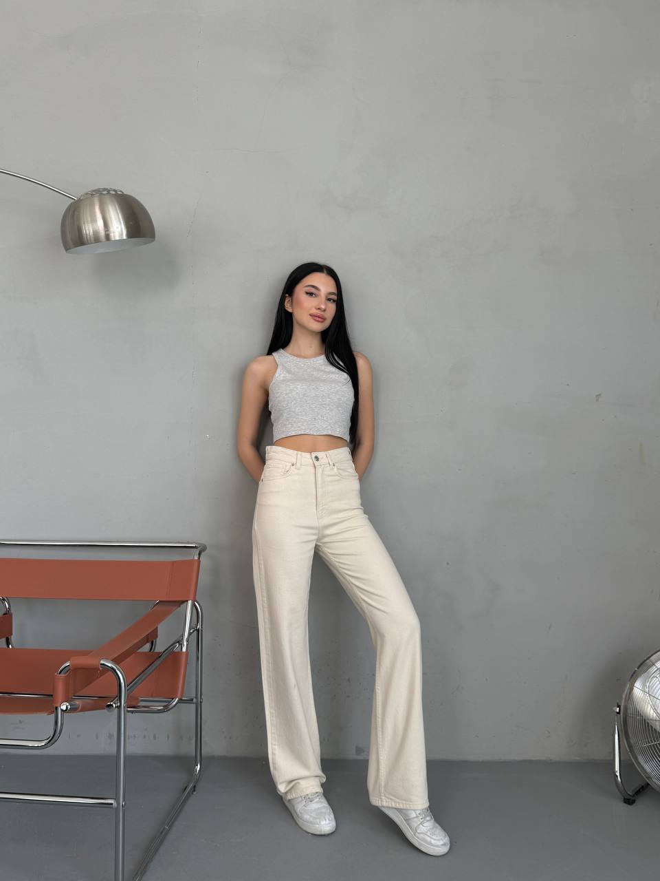 Béžové džíny Crystal