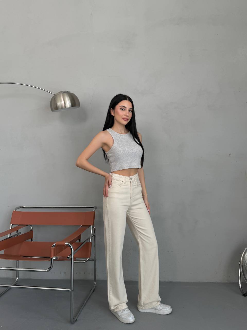 Béžové džíny Crystal