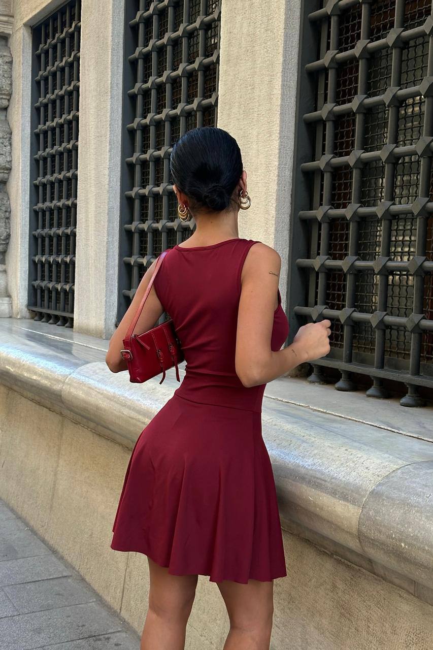 Burgundy šaty Julia